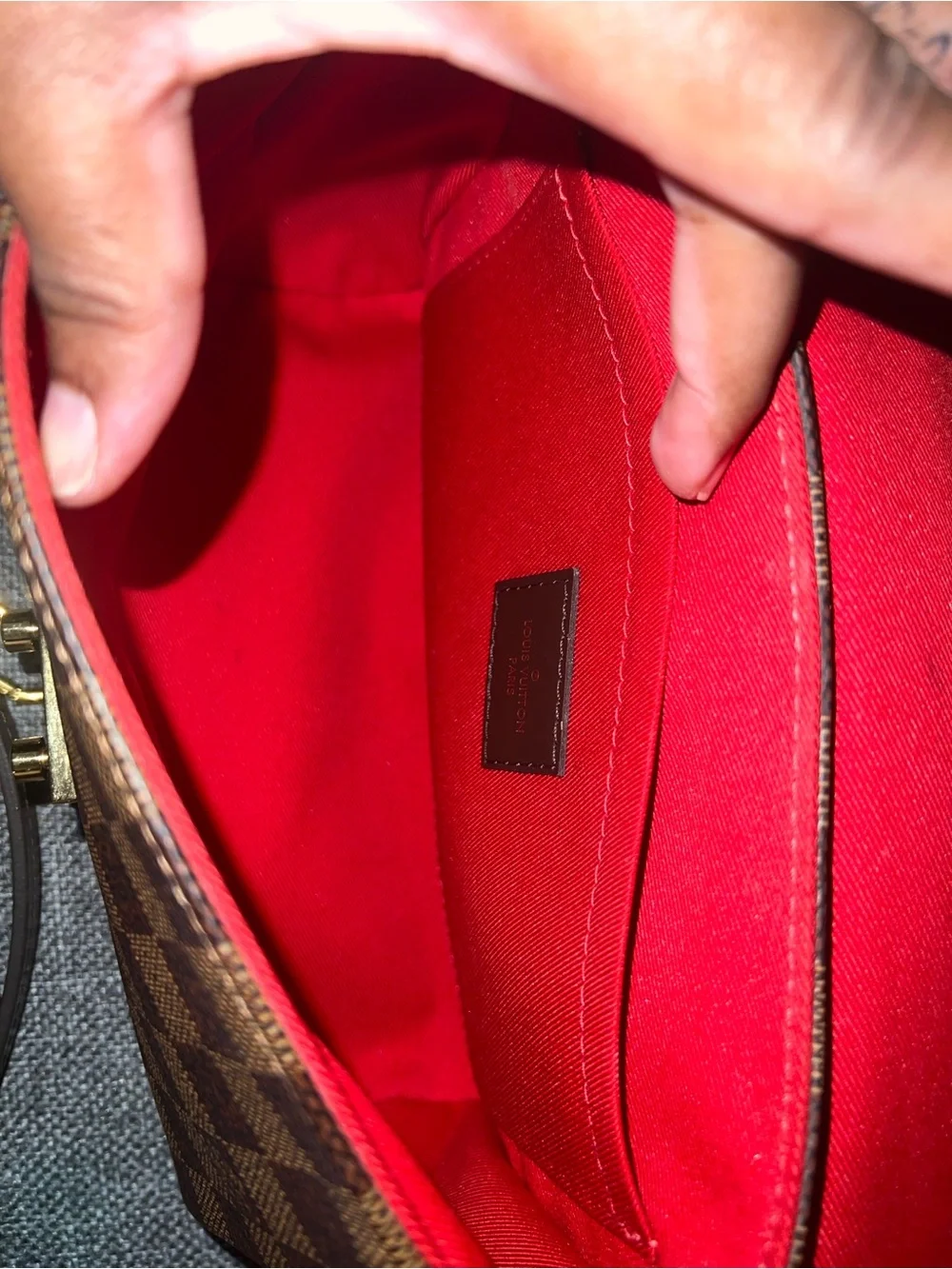 Louis Vuitton Damier Ebene Croisette Crossbody bag